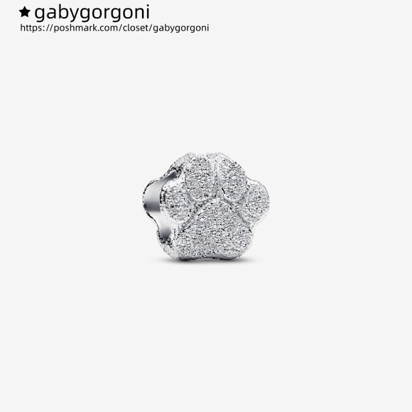 Pandora Textured Paw Mini Charm - Picture 1 of 5